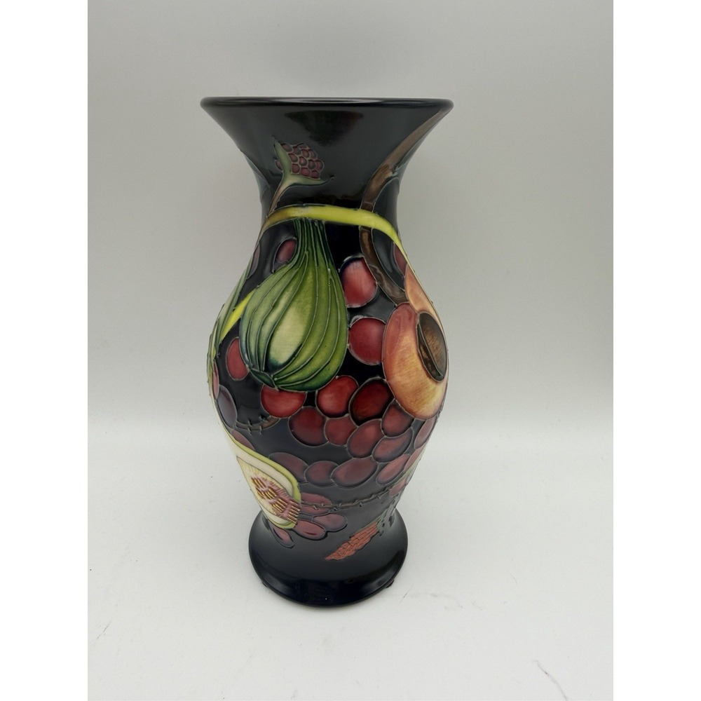 Moorcroft Emma Bossons Queen's Choice Fruit Vase 2000 Signed 7.75" England